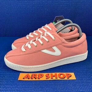 TRETORN NYLITE PLUS CANVAS Women`s Size 9.5M Pink White Comfort Shoes